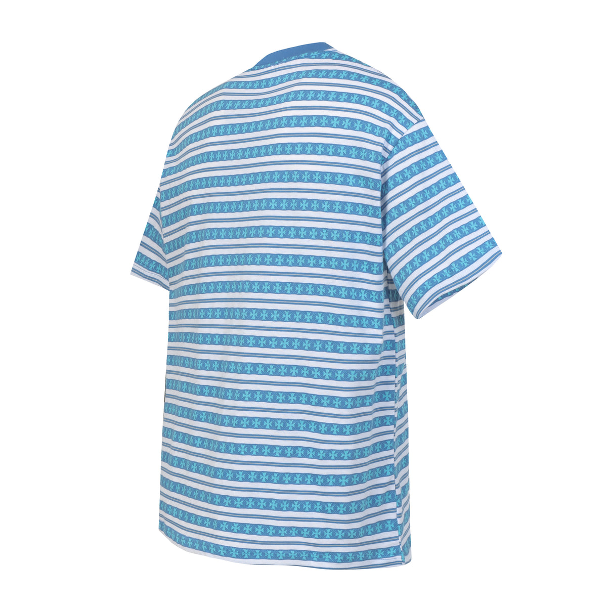 Chrome Hearts Blue Striped Cross Tee