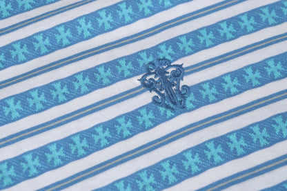 Chrome Hearts Blue Striped Cross Tee