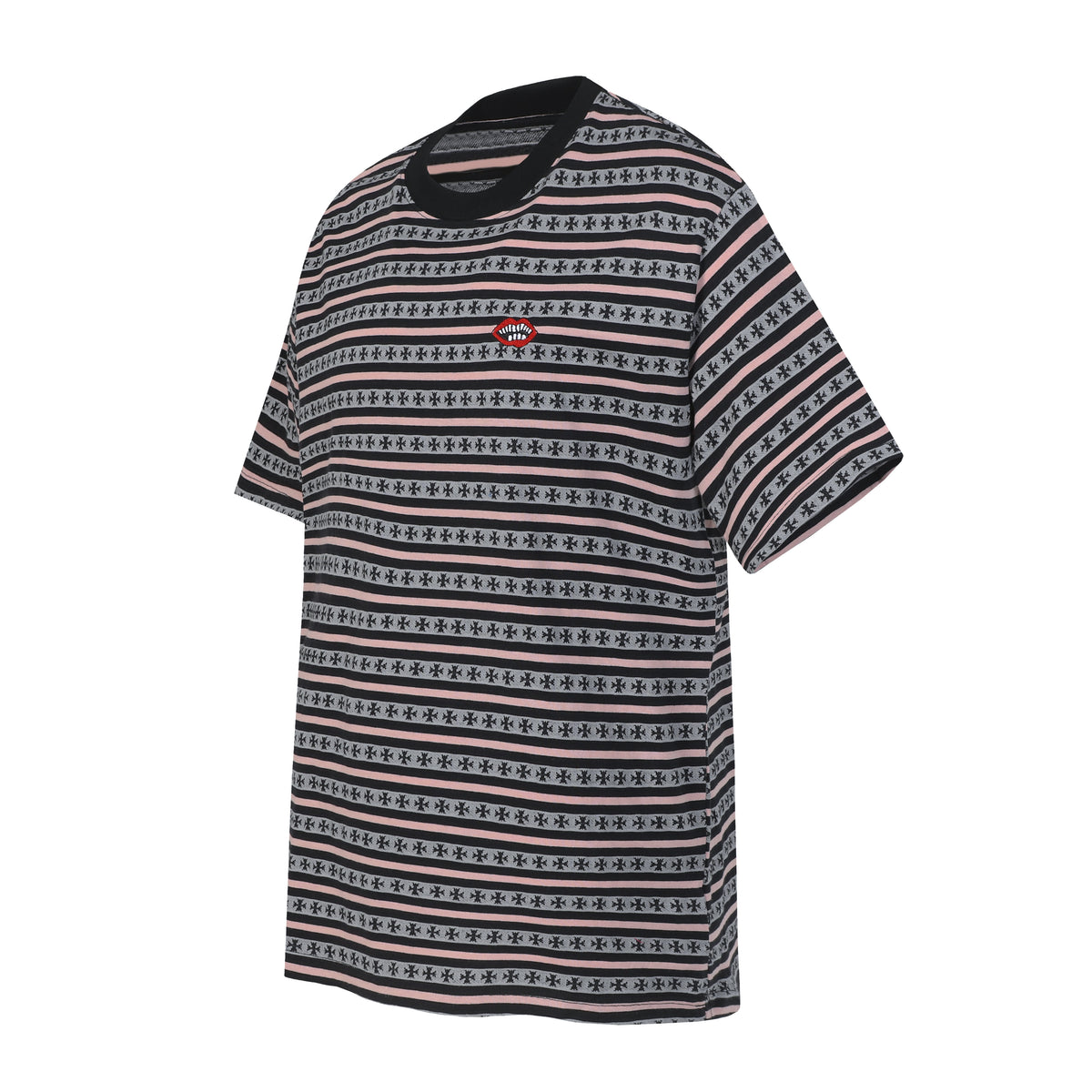 Chrome Hearts Matty Boy Striped Lip Tee