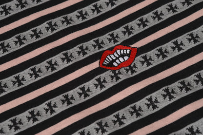Chrome Hearts Matty Boy Striped Lip Tee