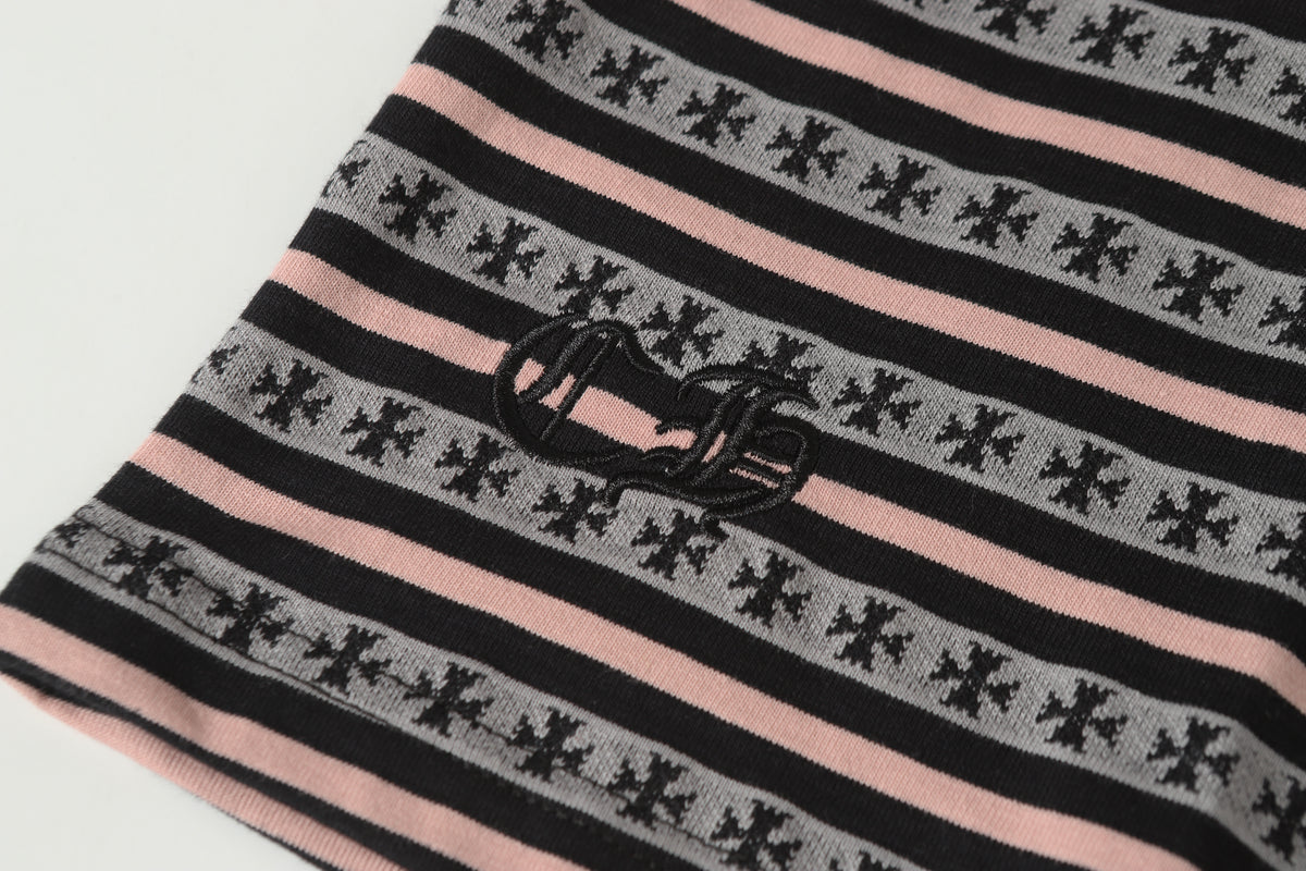 Chrome Hearts Matty Boy Striped Lip Tee