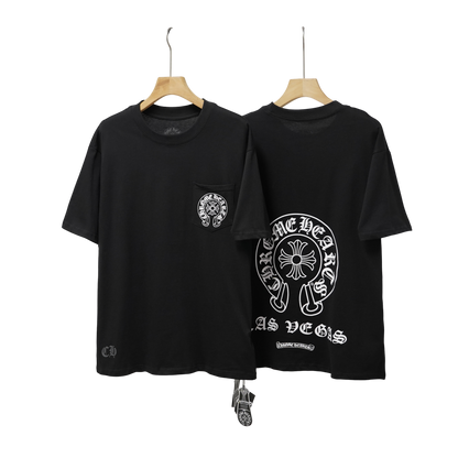 Chrome Hearts Black Horseshoe Cross Tee Las Vegas