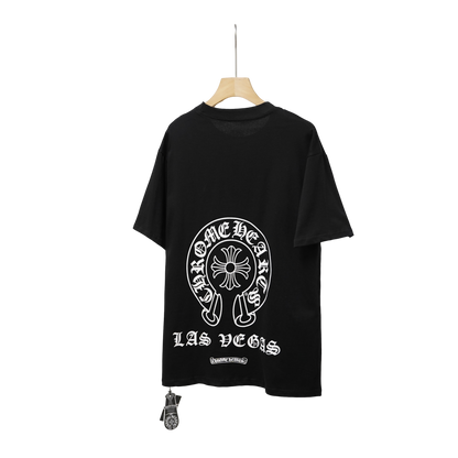 Chrome Hearts Black Horseshoe Cross Tee Las Vegas
