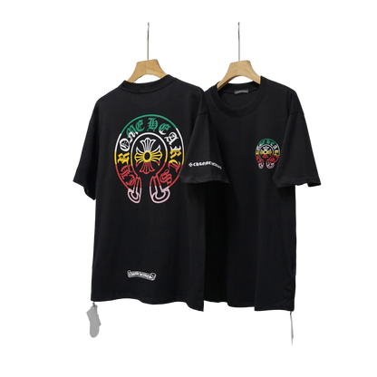 Chrome Hearts Rainbow Cemetery Cross Tee