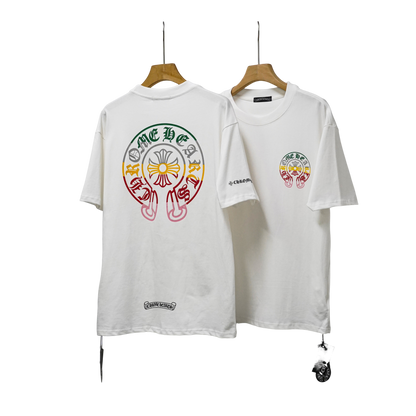 Chrome Hearts Rainbow Cemetery Cross Tee