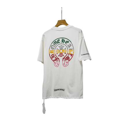 Chrome Hearts Rainbow Cemetery Cross Tee