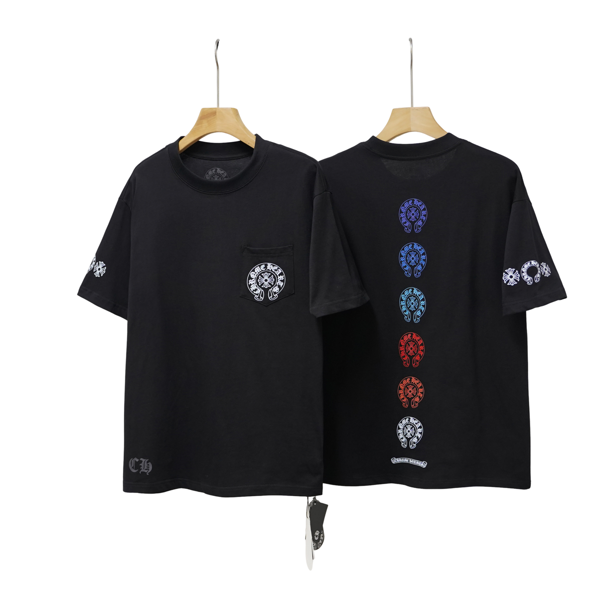 Chrome Hearts Multi-Color Horseshoe Cross Tee