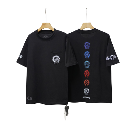 Chrome Hearts Multi-Color Horseshoe Cross Tee